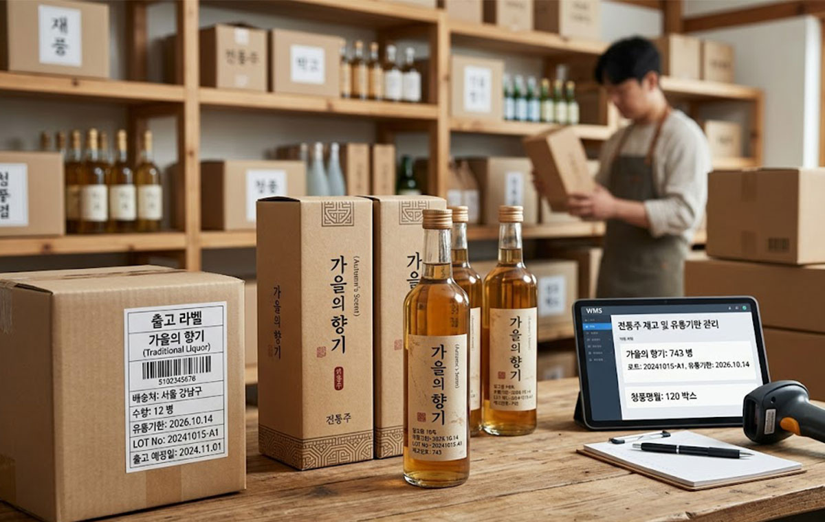 전통주 재고와 유통기한 관리